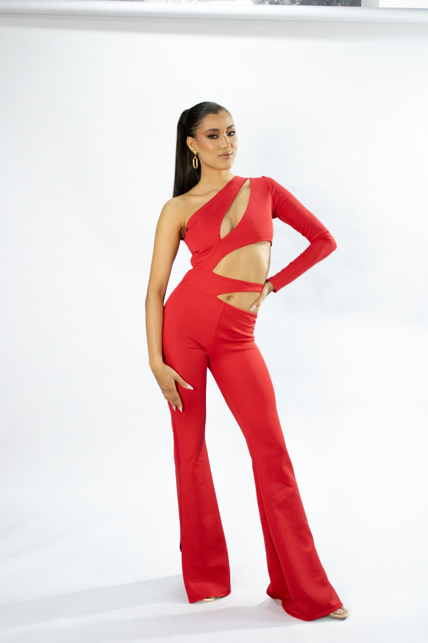 ASYMMETRIC JUMPSUIT