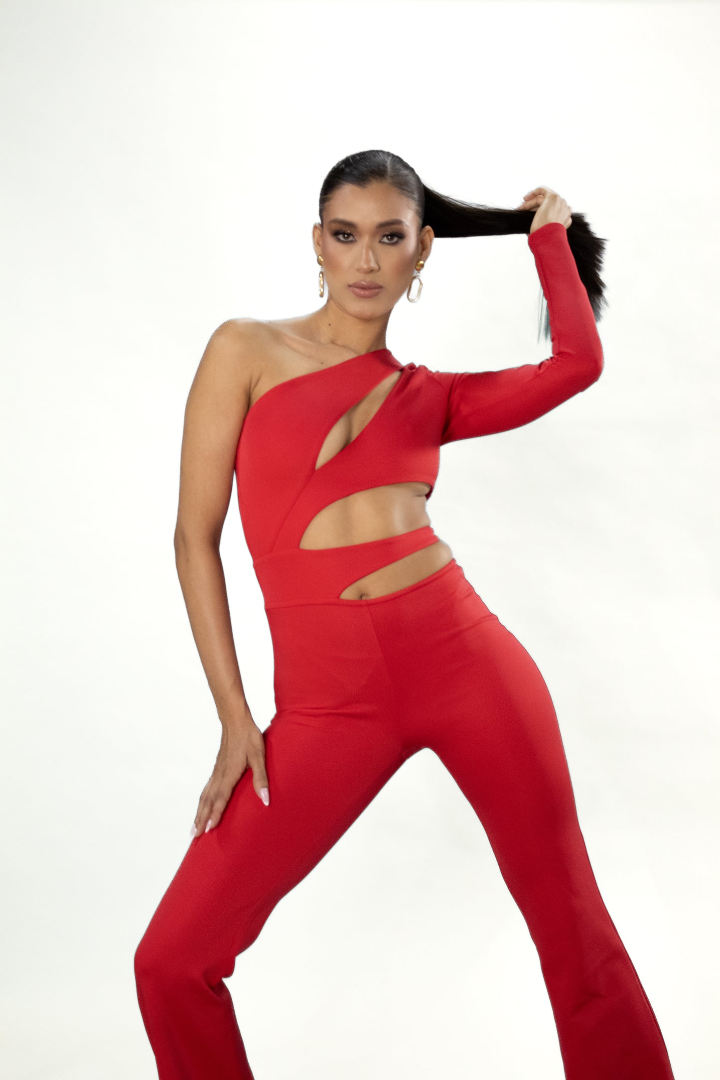 ASYMMETRIC JUMPSUIT