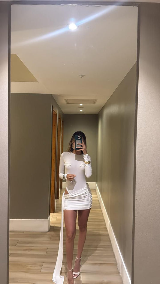 VESTIDO LUNARIA CON HOJAS